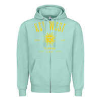 Seafoam key west florida vintage distressed style design souvenir Zipper Hoodie - longCreatives