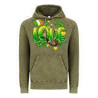 Vintage Olive Love St. Patrick's Day Vintage Hoodie - HowdyJamesFarm
