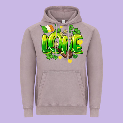 Love St. Patrick's Day Vintage Hoodie Designed By Howdyjamesfarm