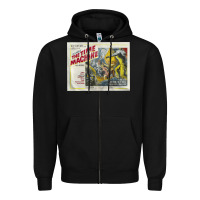 Black The Time Machine, Time Travel, Retro Movie Poster, Cult Classic, Futur Zipper Hoodie - longCreatives