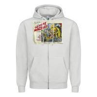 Dove Grey The Time Machine, Time Travel, Retro Movie Poster, Cult Classic, Futur Zipper Hoodie - longCreatives