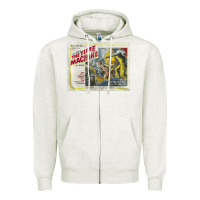 Oatmeal Heather The Time Machine, Time Travel, Retro Movie Poster, Cult Classic, Futur Zipper Hoodie - longCreatives