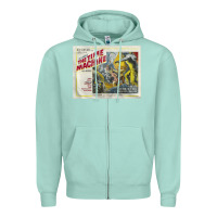 Seafoam The Time Machine, Time Travel, Retro Movie Poster, Cult Classic, Futur Zipper Hoodie - longCreatives