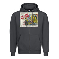 Smoke The Time Machine, Time Travel, Retro Movie Poster, Cult Classic, Futur Zipper Hoodie - longCreatives