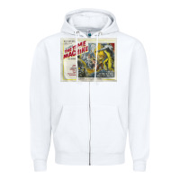 White The Time Machine, Time Travel, Retro Movie Poster, Cult Classic, Futur Zipper Hoodie - longCreatives