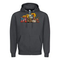Smoke mom boots hat and sunflower Zipper Hoodie - Artiststas