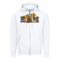 White mom boots hat and sunflower Zipper Hoodie - Artiststas
