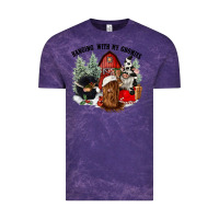 Cloud Purple hanging with my gnomies Vintage Tee - CowGirlArtShop