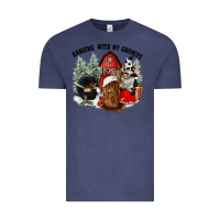 Vintage Denim hanging with my gnomies Vintage Tee - CowGirlArtShop