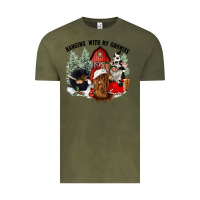 Vintage Olive hanging with my gnomies Vintage Tee - CowGirlArtShop