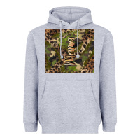 Heather Grey camouflage mama Heavyweight Hoodie - BarkalooDesign
