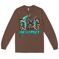 Chestnut western dog groomer Long Sleeve Tee - OliviaCreatesArt