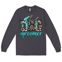 Smoke western dog groomer Long Sleeve Tee - OliviaCreatesArt
