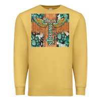 Antique Gold she is strong tumbler Premium Sweatshirt - BarkalooDesign