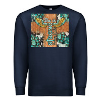 Navy she is strong tumbler Premium Sweatshirt - BarkalooDesign