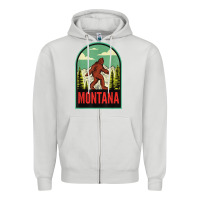 Dove Grey montana vintage bigfoot travel Zipper Hoodie - longCreatives