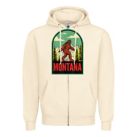 Montana Vintage Bigfoot Travel Zipper Hoodie | Teevron