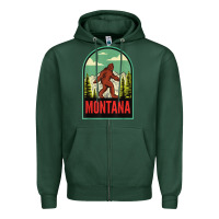 Sports Green montana vintage bigfoot travel Zipper Hoodie - longCreatives