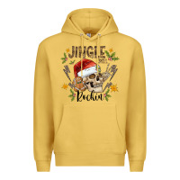 Antique Gold jingle bell rock black Premium Hoodie - CowhideDigitalArt