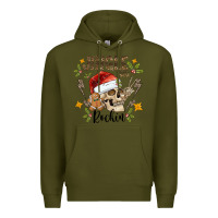 Army Green jingle bell rock black Premium Hoodie - CowhideDigitalArt