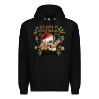 Black jingle bell rock black Premium Hoodie - CowhideDigitalArt
