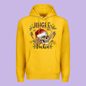 Jingle Bell Rock Black Premium Hoodie Designed By Cowhidedigitalart