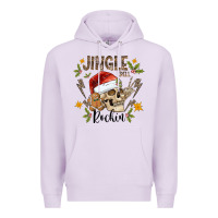 Lilac jingle bell rock black Premium Hoodie - CowhideDigitalArt