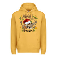 Mustard jingle bell rock black Premium Hoodie - CowhideDigitalArt