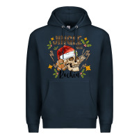 Navy jingle bell rock black Premium Hoodie - CowhideDigitalArt