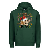 Sports Green jingle bell rock black Premium Hoodie - CowhideDigitalArt