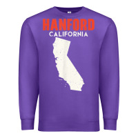 Purple hanford california usa state america travel californian Premium Sweatshirt - longCreatives