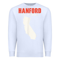 White hanford california usa state america travel californian Premium Sweatshirt - longCreatives