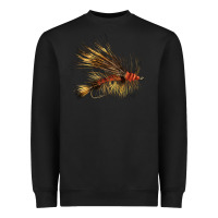 Black Fish Fly Heavyweight Sweatshirt - LillyAllenDesigns