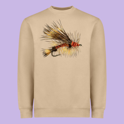 Fish Fly Heavyweight Sweatshirt Designed By Lillyallendesigns