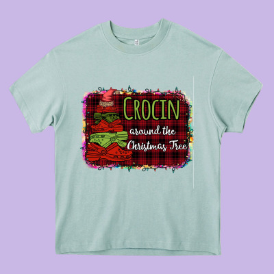 Crocin Around The Christmas Tree Heavy Core Tee Designed By Bettercallsaul