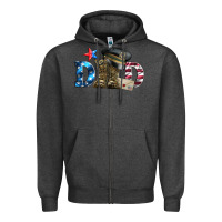 Dad Military Boots And Hat Zipper Hoodie | Teevron
