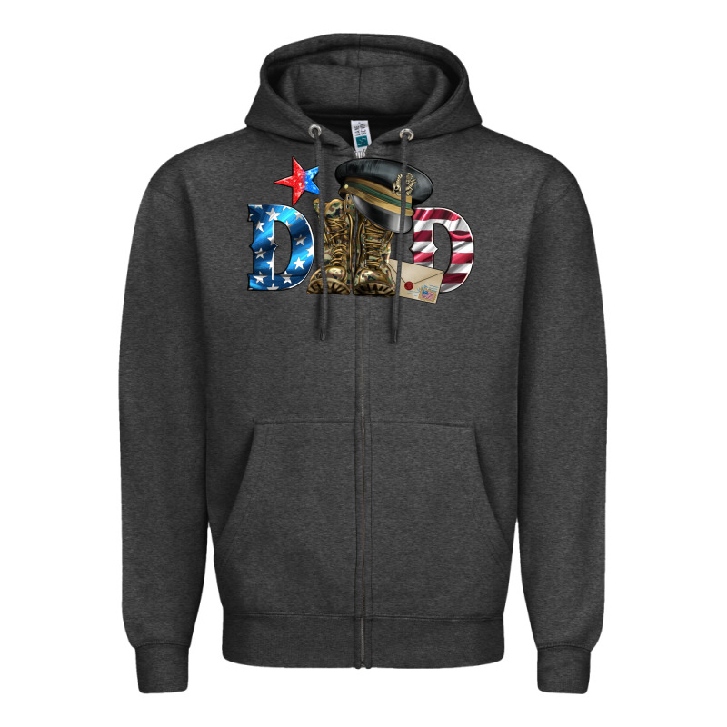 Dad Military Boots And Hat Zipper Hoodie by Artiststas | Teevron