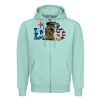 Seafoam dad military boots and hat Zipper Hoodie - Artiststas