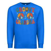 True Royal groovy grandma retro 70s peace sign design grandmother Premium Sweatshirt - longCreatives