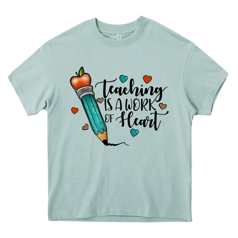 Teaching İs A Work Of Heart Heavy Core Tee by JahusDesignShop | Teevron