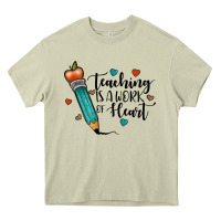 Mossy teaching i̇s a work of heart Heavy Core Tee - JahusDesignShop