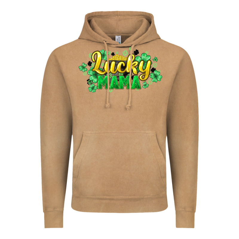 Lucky Mama St Patricks Vintage Hoodie by HowdyJamesFarm | Teevron