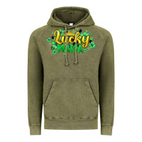Vintage Olive lucky mama st patricks Vintage Hoodie - HowdyJamesFarm