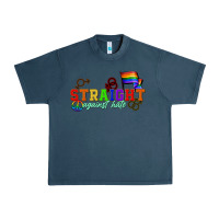 Midnight Navy Straight agains hate Urban Heavy Tee - CowGirlArtShop