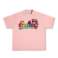Salmon Straight agains hate Urban Heavy Tee - CowGirlArtShop