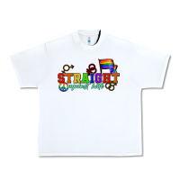 White Straight agains hate Urban Heavy Tee - CowGirlArtShop