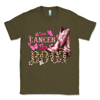 Army Green Give Cancer the boot Cancer Awareness Classic Tee - HowdyJamesFarm
