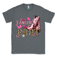 Charcoal Heather Give Cancer the boot Cancer Awareness Classic Tee - HowdyJamesFarm