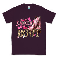 Plum Give Cancer the boot Cancer Awareness Classic Tee - HowdyJamesFarm