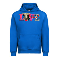 Cobalt love with holstein cow Urban Hoodie - AdoDesignShop